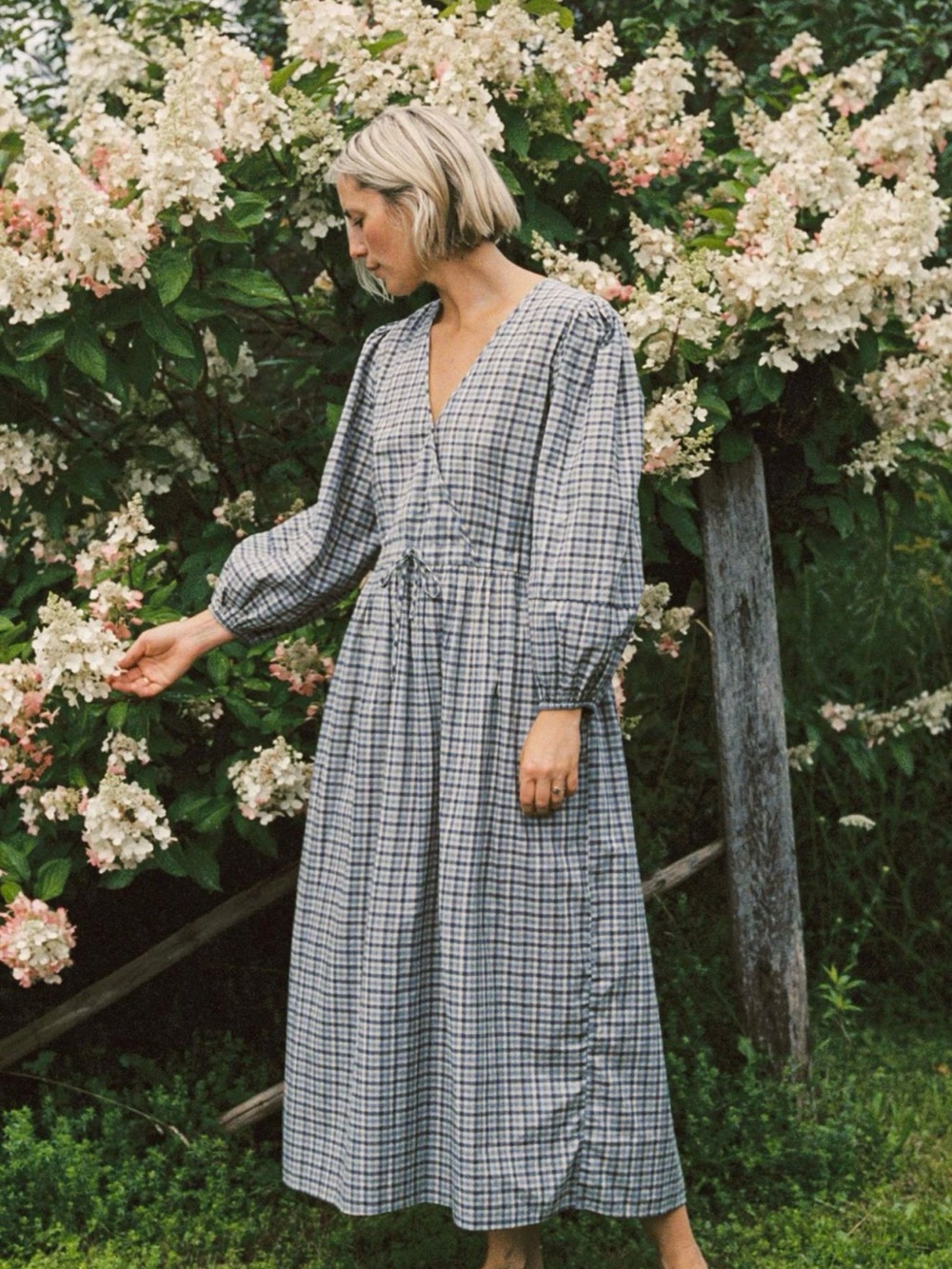 Christy Dawn Gingham V-Neck Dress - Picture 2 of 7